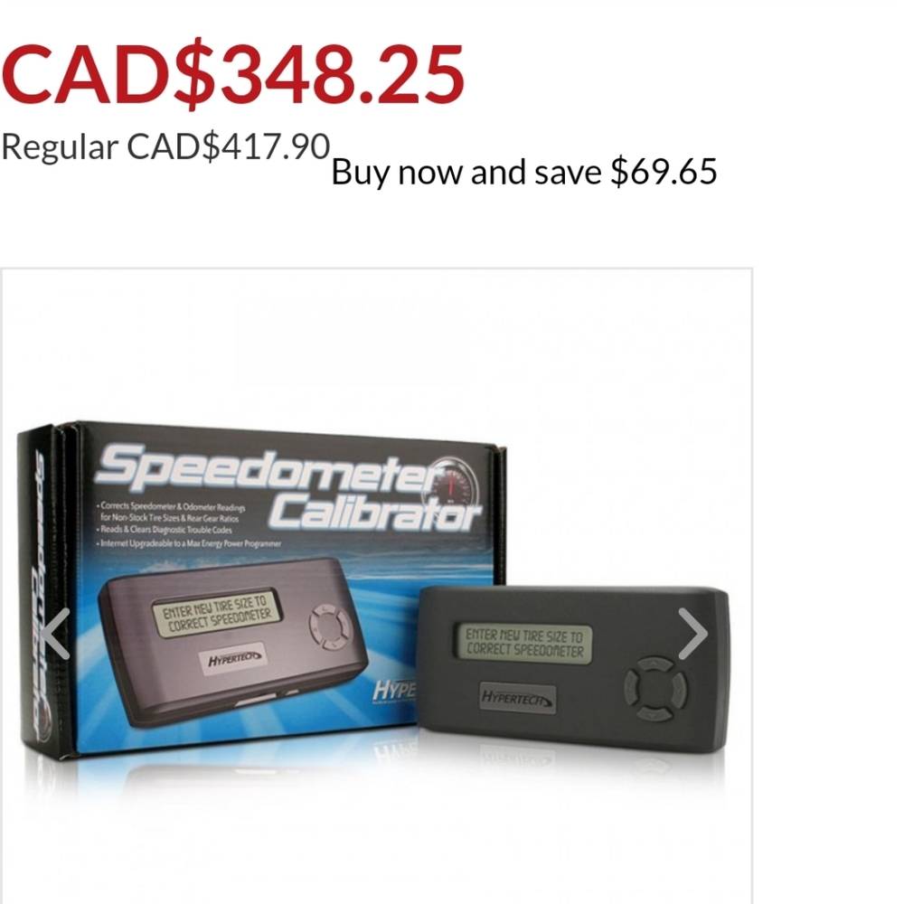 Hypertech speedometer calibrator
